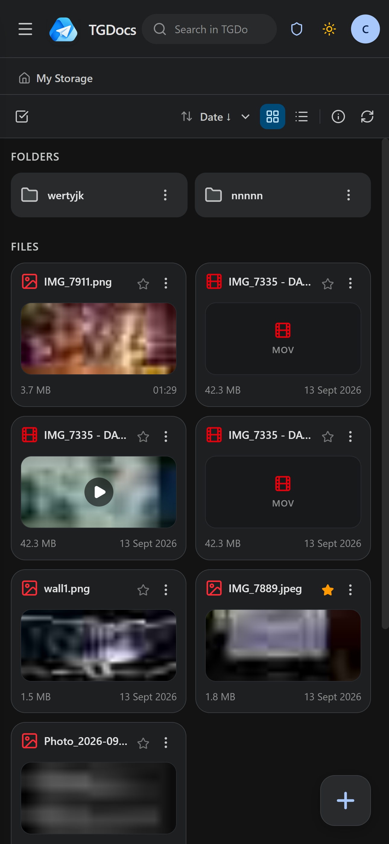 TGDocs Mobile Interface Preview